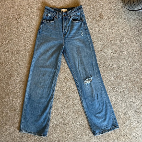 H&M women’s wide leg loose fit jeans size 25 - Picture 1 of 2